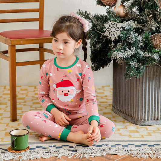 Pijama de Algodón para Niños - Pantalón Largo Primavera, Otoño e Invierno