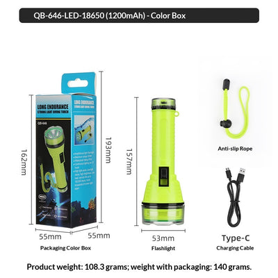 Linterna Frontal de Buceo LED de Alta Potencia con Enfoque Fijo y Batería de Larga Duración - Image 8