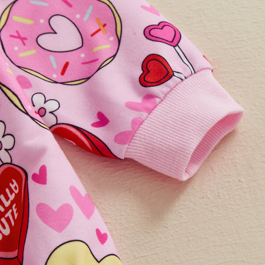 Jumpsuit Infantil con Estampado de Corazones y Mangas Largas - Image 8