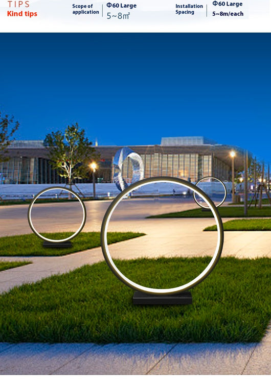 Lámpara de Jardín Redonda Impermeable para Exteriores - Iluminación Moderna - Image 21