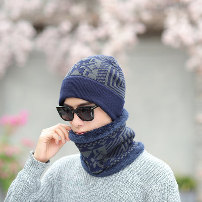 Conjunto de Gorro y Babero de Lana Térmica para Invierno - Image 8