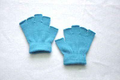 Guantes Tejidos Medio Dedo Color Sólido para Niños - Calidez sin Límites - Image 26
