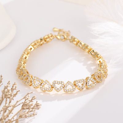 Pulsera de Diamantes para Niña con Corazón Completo de Brillantes - Image 4