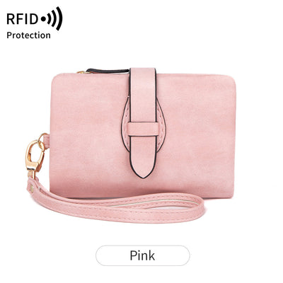 Cartera Mujer Cuero Suave RFID Protegida Compacta Colores Lisos - Image 18