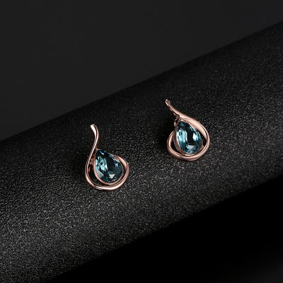 Juego de Joyas Nupciales Cristal Diamante: Collar y Aretes para Novia - Image 9