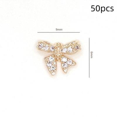 Adorno de Uñas Moño con Circonita Brillante - Image 20