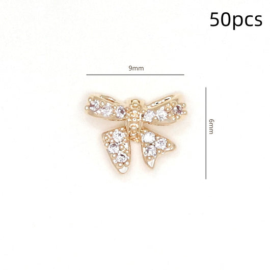 Adorno de Uñas Moño con Circonita Brillante - Image 20