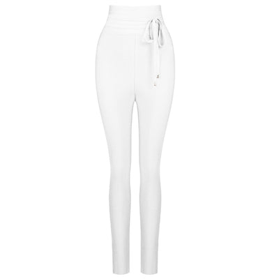 Leggings Casuales de Cintura Alta con Banda Elástica - Colores Lisos - Image 7