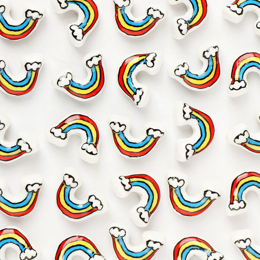Cuentas de Cerámica Arcoíris para Manualidades DIY - Accesorios Artesanales - Image 2