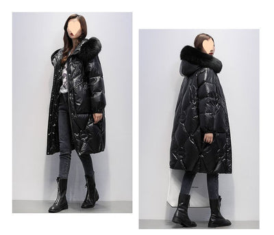 Chaqueta Acolchada Oversized con Capucha y Cuello de Piel - Tallas Grandes - Image 11
