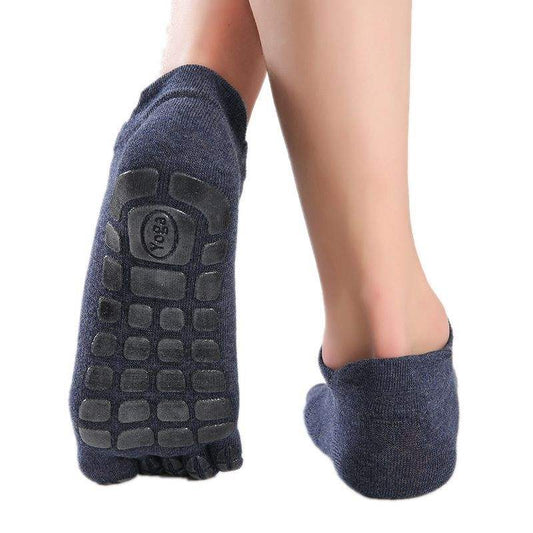 Calcetines de Yoga con Dedos Separados para Hombre - Algodón Antideslizante - Image 2