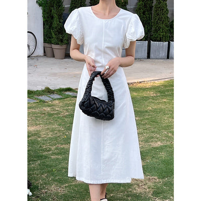 Vestido Liso de Cuello Redondo - Diseño Minimalista - Image 6