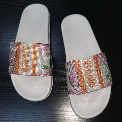 Sandalias Deslizantes de Moda para Mujer - Diseño Diamante con Bolsa Coordinada - Image 11