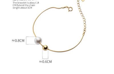 Pulsera de Perlas Sintéticas en Plata S925 - Diseño Minimalista para Mujer - Image 5