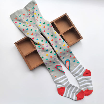 Medias Escolares de Contraste de Colores para Niñas - Algodón Premium - Image 14