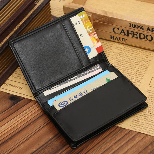 Cartera Ejecutiva de Cuero PU Tejido Liso para Tarjetas de Presentación - Image 3