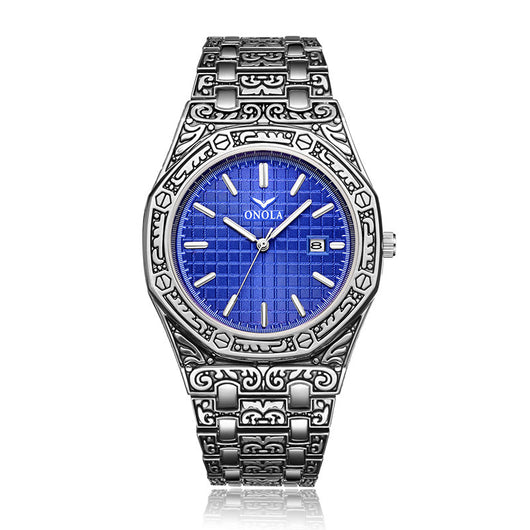 Reloj de Cuarzo para Hombre con Correa de Acero Inoxidable y Resistencia al Agua - Image 6