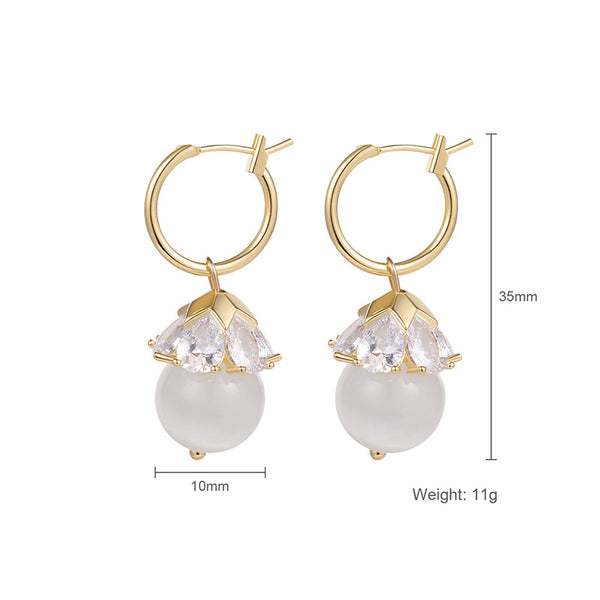 Aretes de Mariposa con Ópalo para Mujer