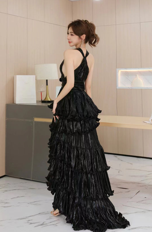 Vestido Elegante con Volantes Dovetail para Mujer - Image 9