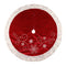 Floco de Neve Bordado Vermelho