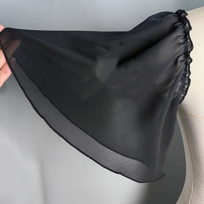 Manga Protectora Fruncida con Volantes - Protección Solar Blanca - Image 4