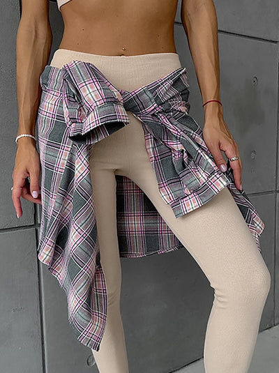 Camisa Cuadriculada 100% Algodón para Mujer - Image 5