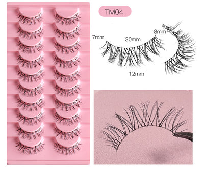 Pestañas Postizas Transparentes con Hilo de Pesca Natural - 10 Pares Efecto Cruzado - Image 23