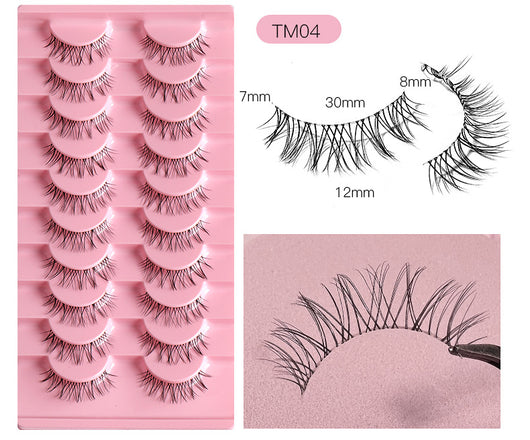 Pestañas Postizas Transparentes con Hilo de Pesca Natural - 10 Pares Efecto Cruzado - Image 23