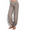 Pantalones Anchos Casuales con Botones Sueltos para Mujer