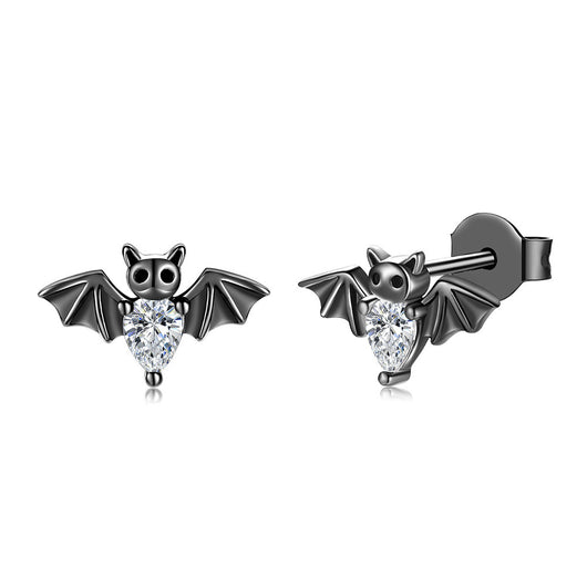 Aretes Negros de Murciélago Vampiro para Halloween - Image 2