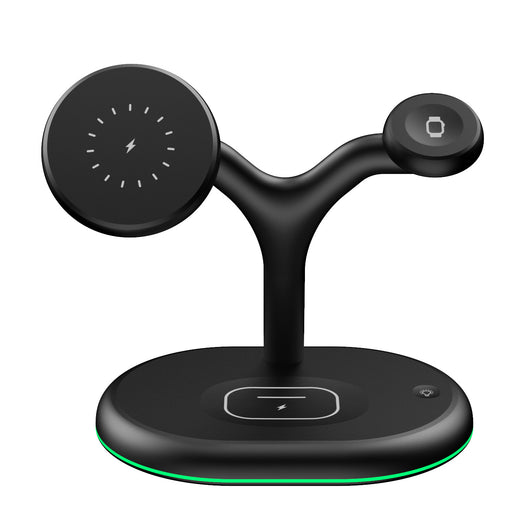 Cargador Inalámbrico 3 en 1 con Base Magnética para Teléfono, Auriculares y Reloj - Image 10
