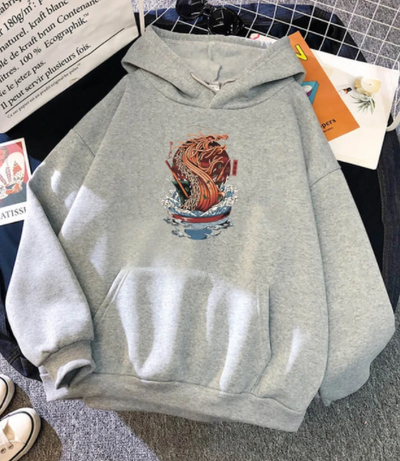 Sudadera con Capucha de Diseño Creativo y Patrón Único - Image 3
