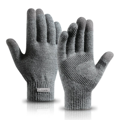 Guantes de Lana Tejida Forrados en Forro Polar Ártico - Image 12