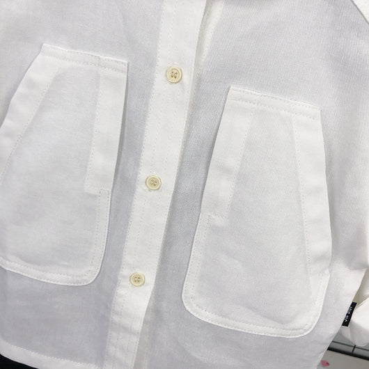 Camisa Infantil de Color Liso Estilo Coreano para Niños - Image 10