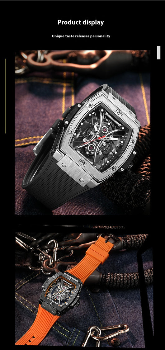 Reloj Deportivo Tonneau con Correa de Silicona y Esfera Luminosa - Image 17