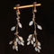 Aretes Colgantes de Cristal Estilo Coreano con Borla