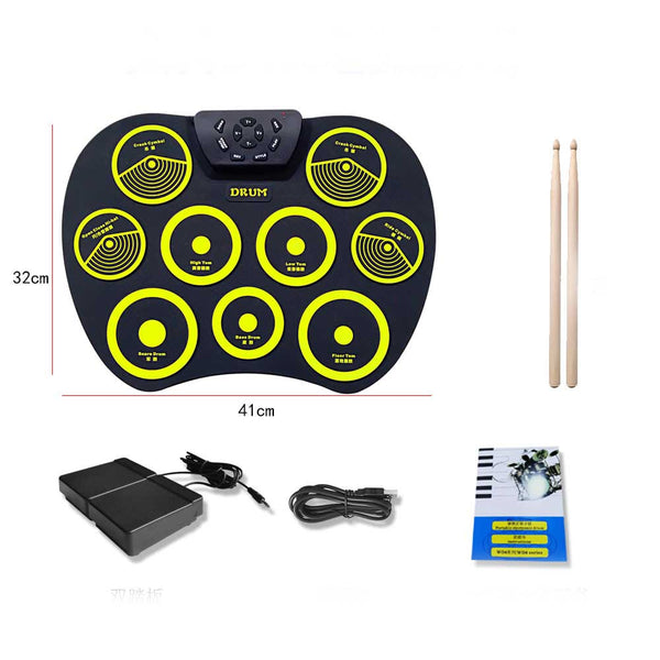 Batería Electrónica Infantil Enrollable con USB