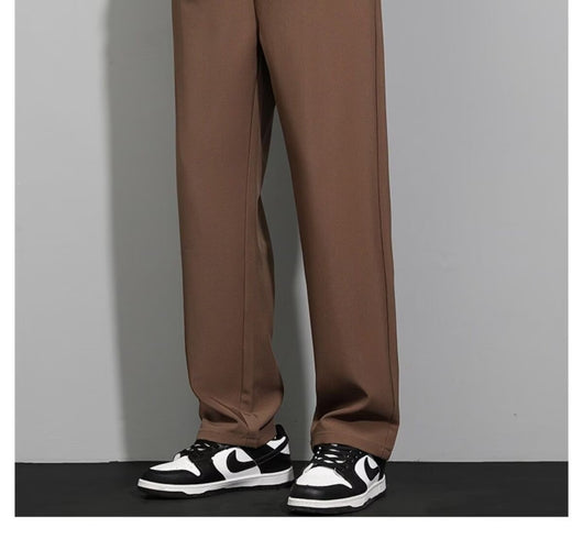 Pantalones Anchos Negro para Hombre - Primavera Otoño - Image 14