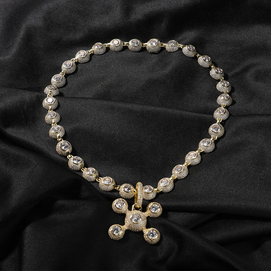 Collar de Cobre con Circonita Diamond - Diseño Urbano y Elegante
