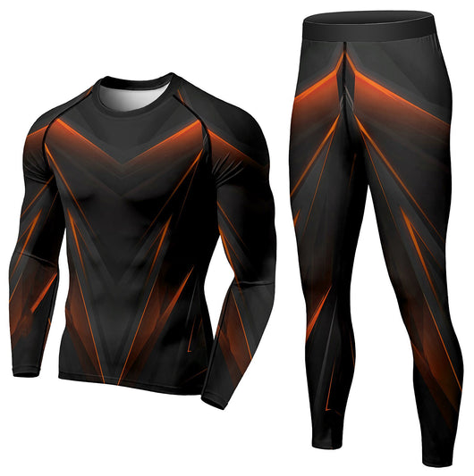 Conjunto Deportivo de Compresión para Hombre - Pantalón y Playera Térmica para Invierno - Image 10