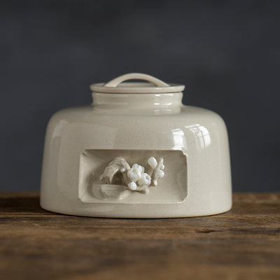 Bote para Té de Ceniza Vegetal Estilo Chino Retro - Image 3