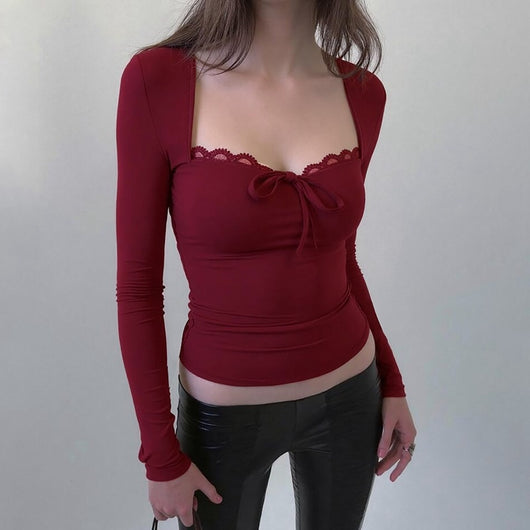 Top Ajustado de Encaje Efecto Reductor para Mujer - Image 17