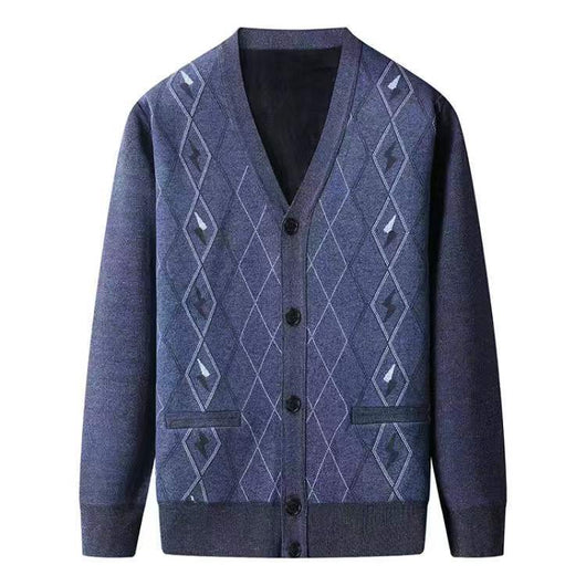 Suéter Oversized de Manga Larga para Papá - Tallas Grandes Primavera Otoño - Image 12