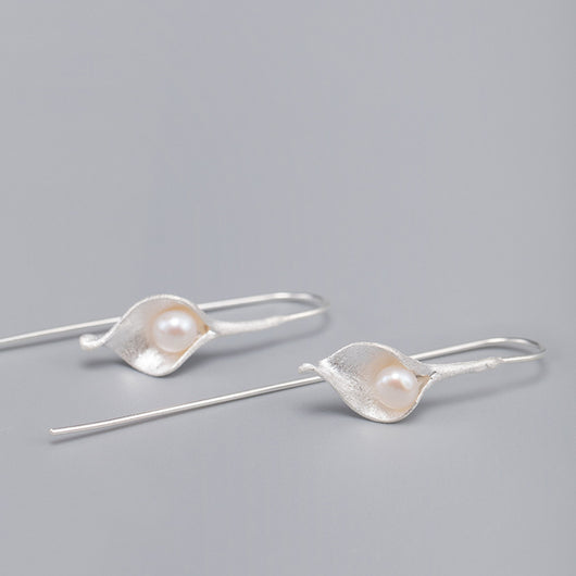 Aretes de Plata 925 con Perla Estilo Antiguo para Mujer - Image 9