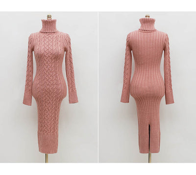 Vestido Ajustado de Punto con Falda Ceñida y Cadera Marcada - Image 16