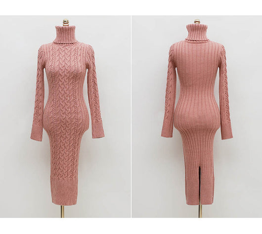 Vestido Ajustado de Punto con Falda Ceñida y Cadera Marcada - Image 16