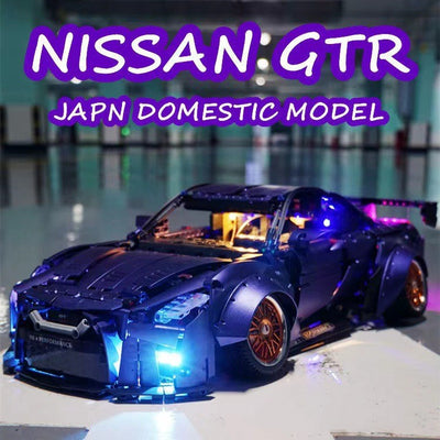 Modelo de Auto de Carreras GTR Bloques de Construcción Alta Dificultad