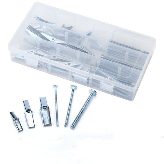 Kit Completo de 24 Piezas: Pernos de Expansión y Tornillos de Hierro