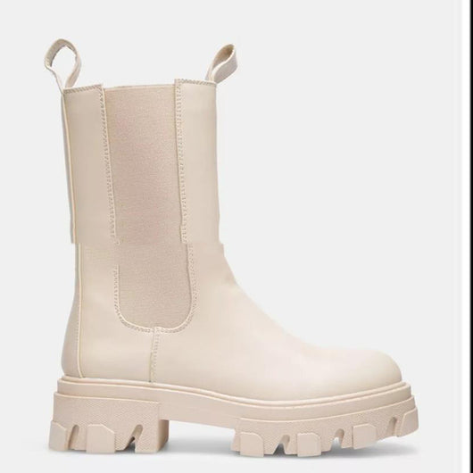 Botas Plataforma Mujer con Tacón Plano - Diseño Trendy y Cómodo - Image 9