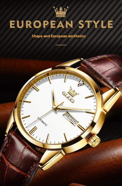 Reloj Mecánico para Hombre Elegante Resistente al Agua con Correa - Image 7